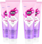 VO5 Overnight Curl Cream 125ml x4 Anti-Frizz Curl Enhancer Mango & Rosemary by V05