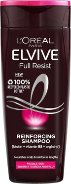 L'Oreal Elvive Full Resist Shampoo 400ml x6 | Biotin, Hair Fall & Breakage Care by L'Oreal Paris