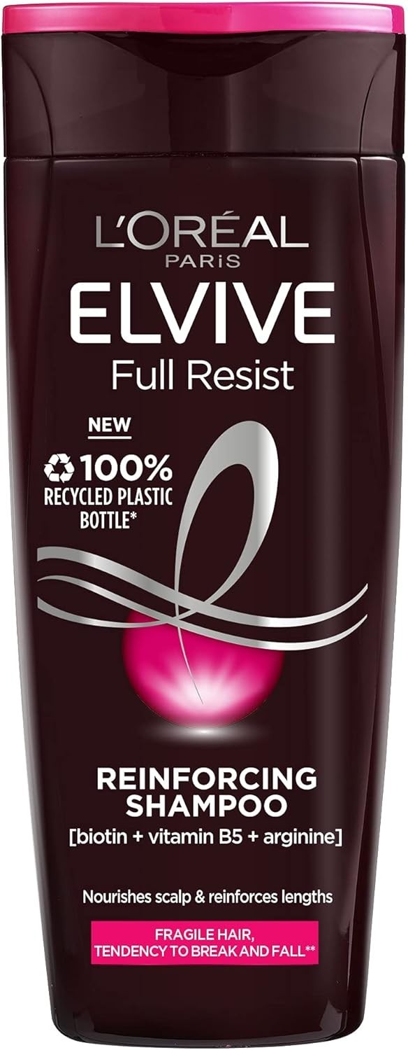 L'Oreal Elvive Full Resist Shampoo 400ml x6 | Biotin, Hair Fall & Breakage Care