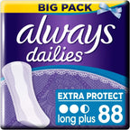 Always Dailies Extra Protect Long Plus Pantiliners 88 Pack 480g Daily Protection by Always