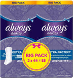 Always Dailies Extra Protect Long Plus Pantiliners 88 Pack 480g Daily Protection by Always