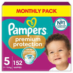 Pampers Baby Dry Nappy Size 5 11-16Kg Premium Soft Monthly Pack 152pcs by Pampers