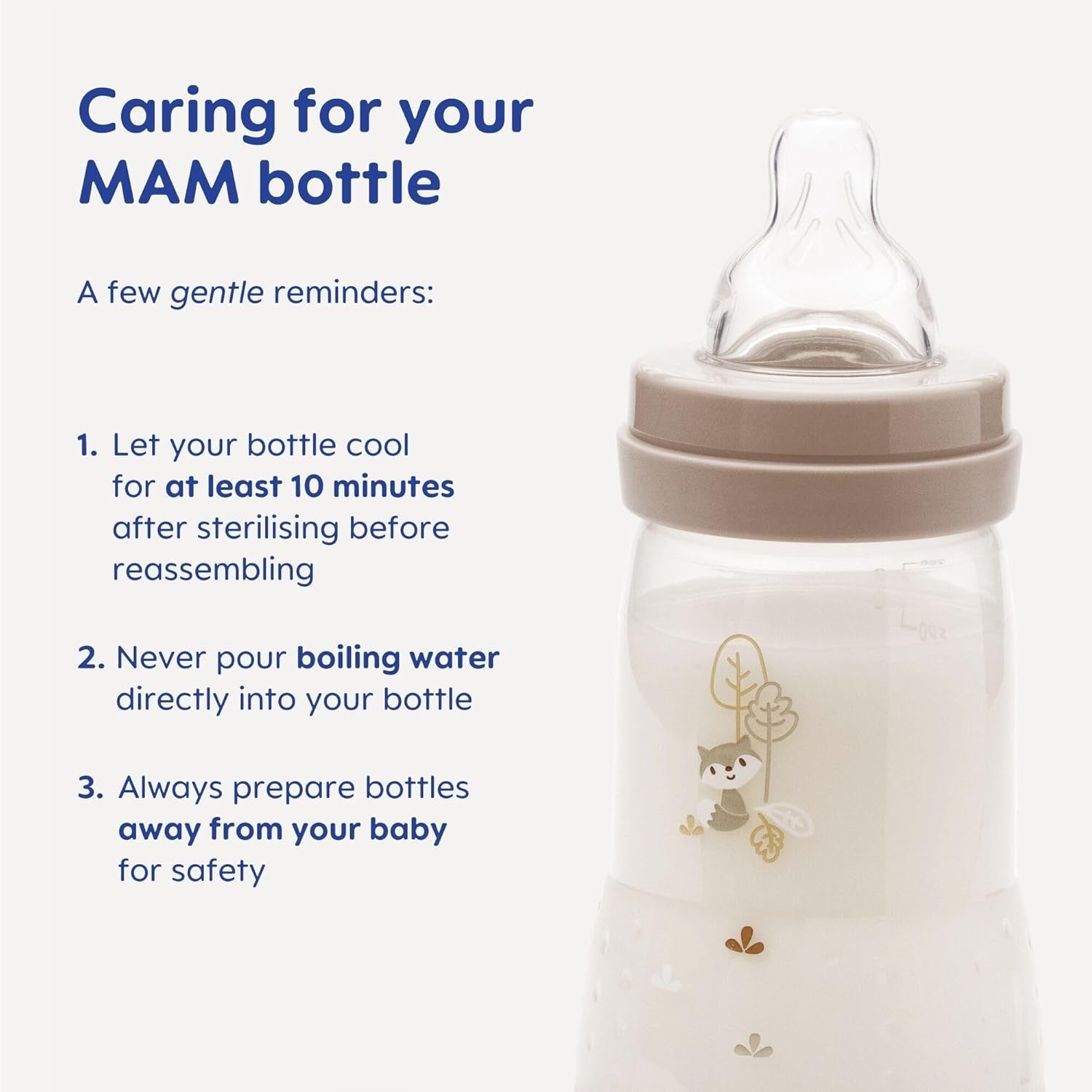 MAM Easy Start Anti-Colic Baby Bottles 2x320ml | Self-Sterilising | Size 3 Teats by MAM