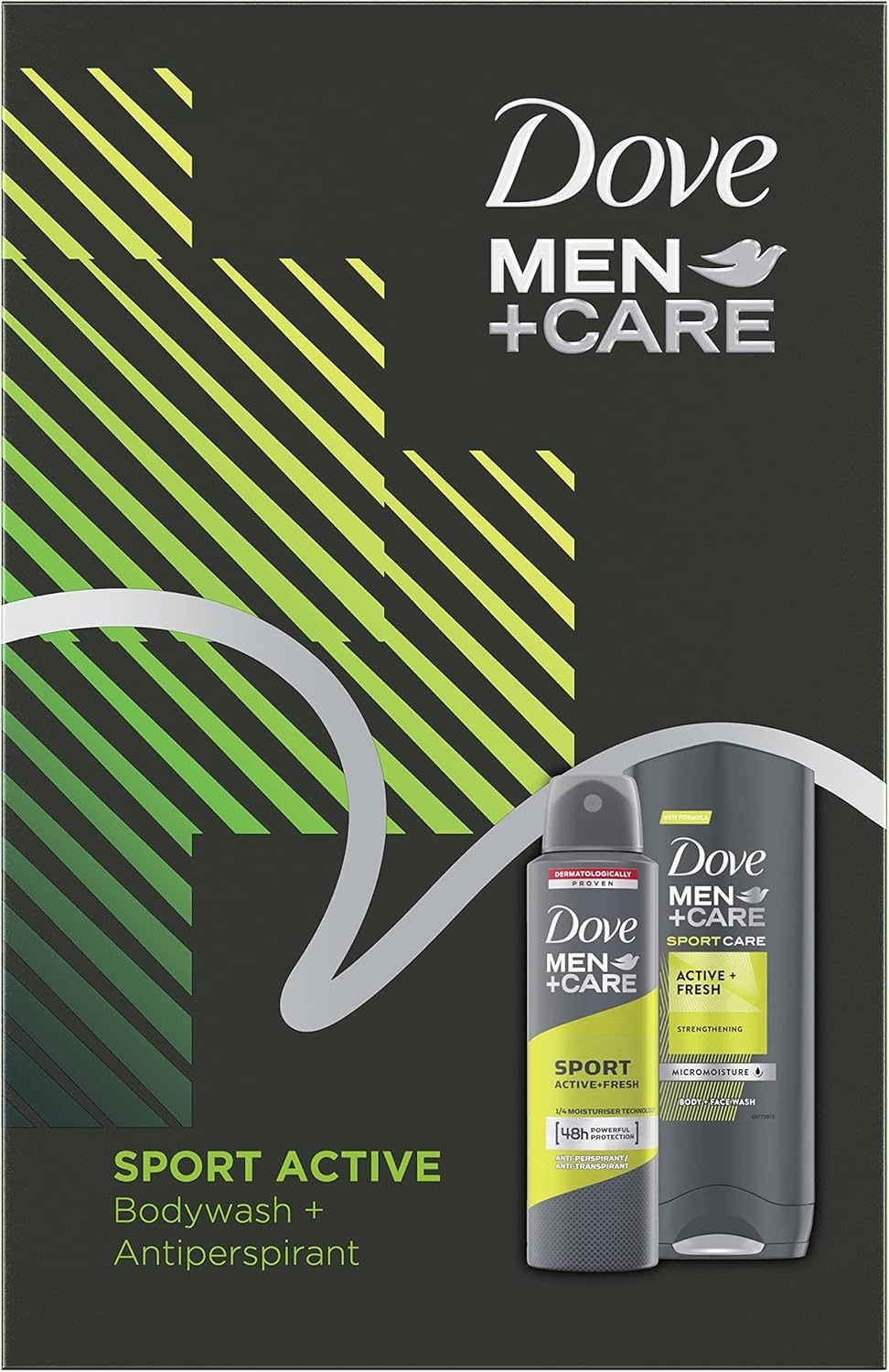 Dove Men+Care Sport Active Duo Gift Set Body Wash & Antiperspirant for Him by Dove