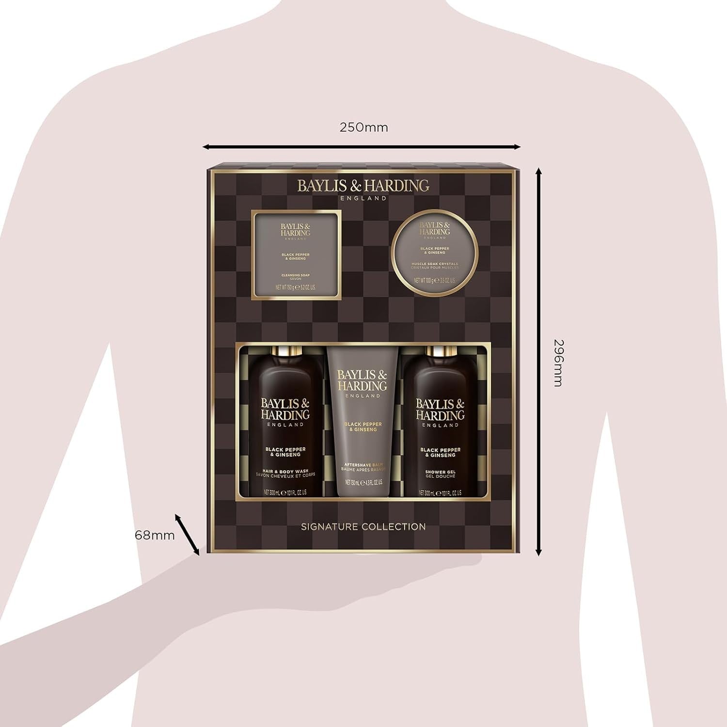 Baylis & Harding Men’s Grooming Gift Set | Black Pepper & Ginseng Vegan by Baylis & Harding