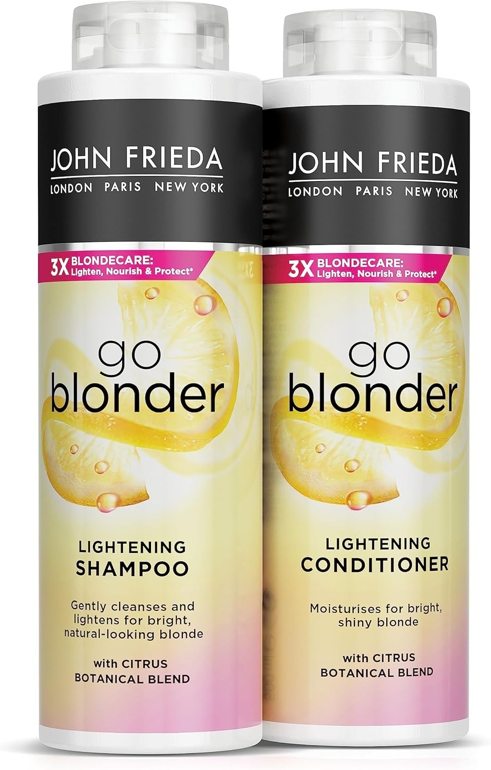 John Frieda Go Blonder Shampoo & Conditioner Duo 2x500ml Blonde Hair Care by JOHN FRIEDA