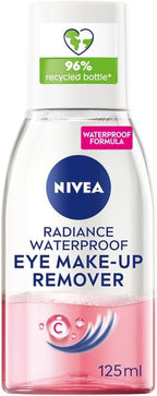 NIVEA Waterproof Eye Make Up Remover Gel Radiance 125ml Sensitive Skin Pink by NIVEA