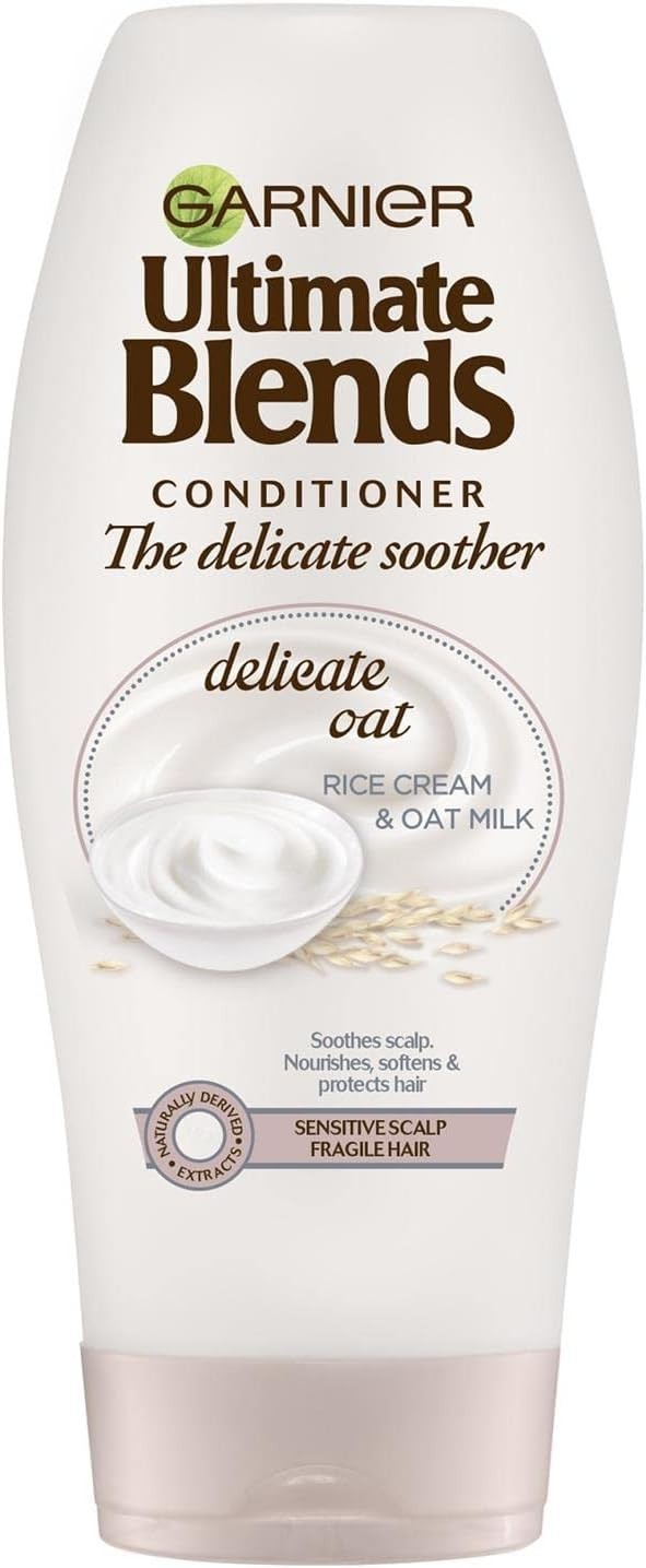 Garnier Ultimate Blends Conditioner Oat Milk Rice Cream 360ml Pack of 6 Soothing by Garnier