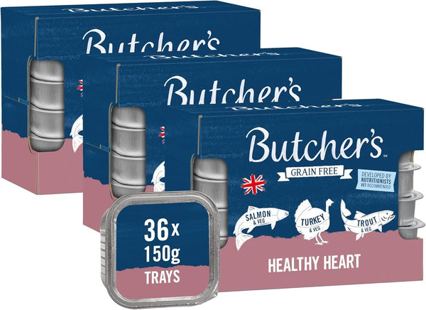 Butchers Healthy Heart Wet Dog Food Trays 150g Pack