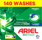 Ariel All in One Pods Laundry Capsules 70 Wash Pack of 1 or 140 Wash Pack of 2 by Ariel