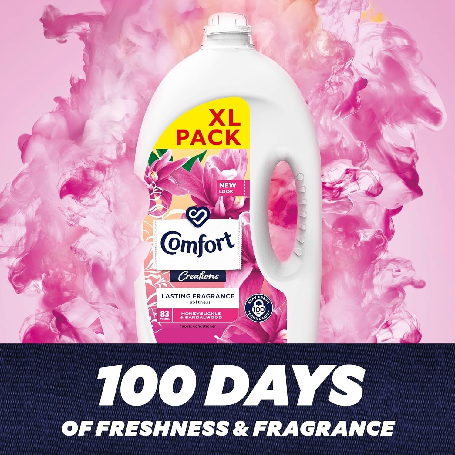 Comfort Honeysuckle & Sandalwood Fabric Conditioner 4x2.49L 332 Washes by Comfort