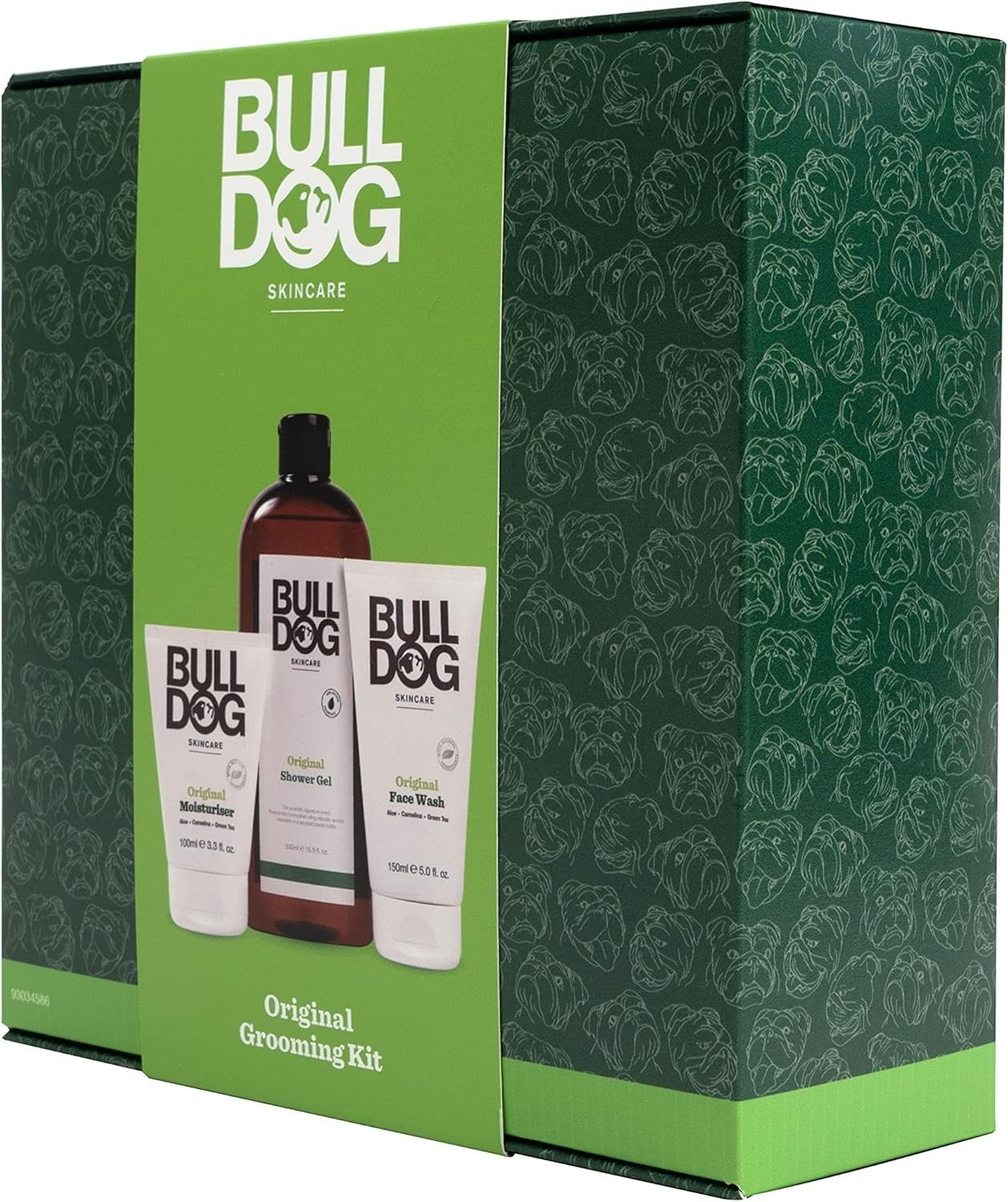 BULLDOG Skincare Original Grooming Kit Men’s Face Wash, Shower Gel & Moisturiser by BULLDOG