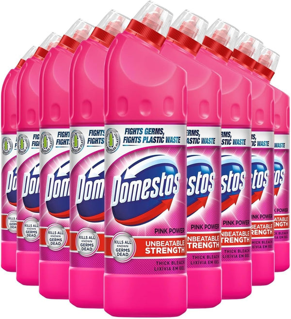 Domestos Thick Bleach Gel Toilet Cleaner Pink Power Scent