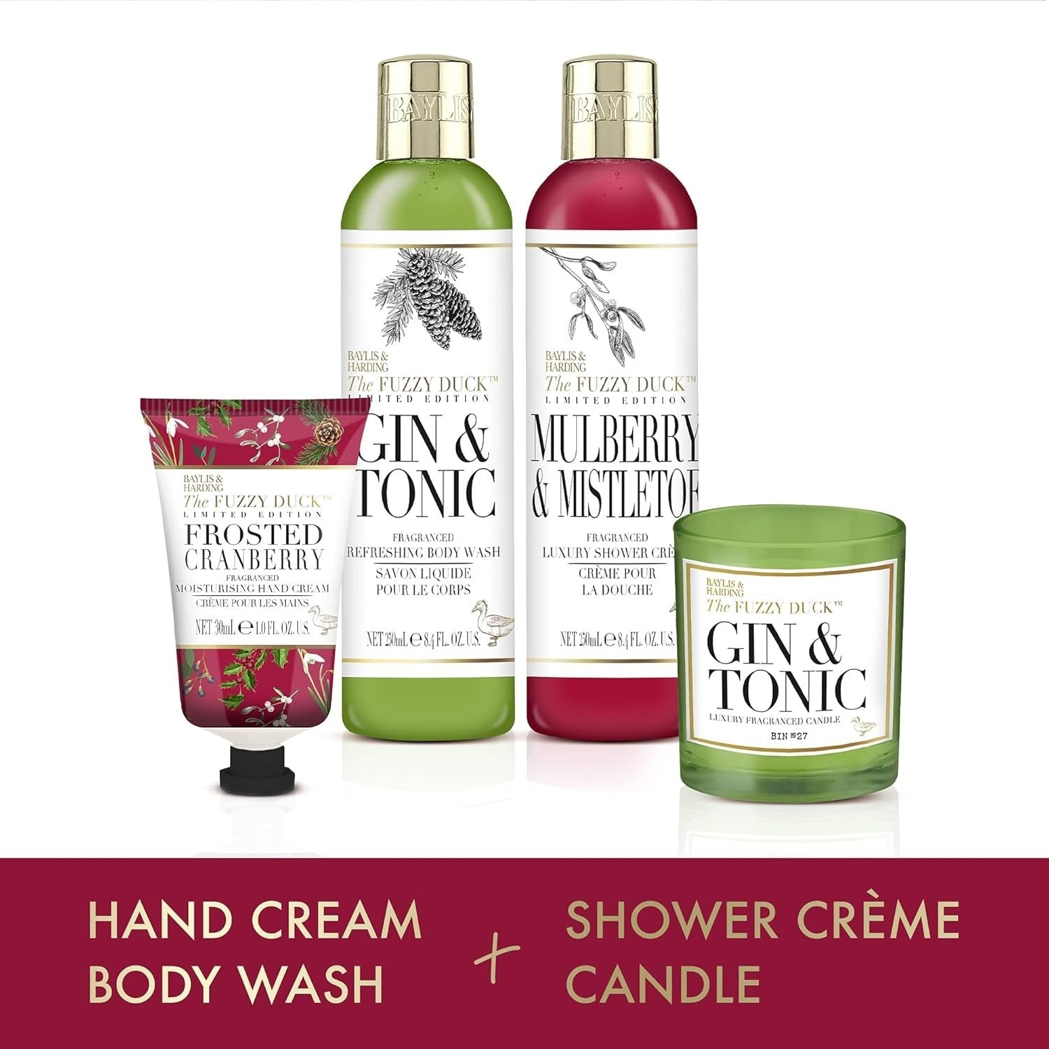 Baylis & Harding Fuzzy Duck Winter Wonderland Luxury Candle Gift Set Vegan by Baylis & Harding