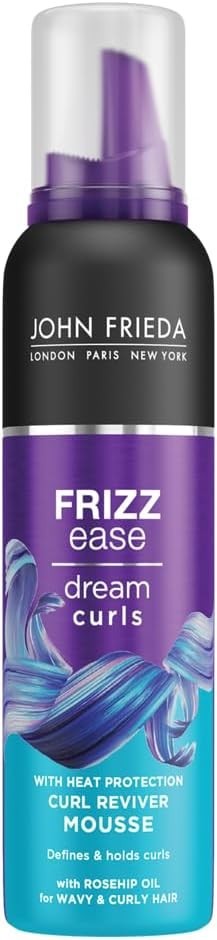 John Frieda Frizz Ease Dream Curls Reviver With Heat Protection,  Mousse, 200 ml