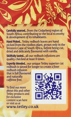 Tetley Redbush Tea Vanilla 120 Teabags Pack of 3 Rooibos Caffeine Free by Tetley