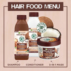 Garnier Ultimate Blends Coconut Shampoo Curly Hair 350ml x6 | Natural Care by Garnier