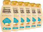 Garnier Ultimate Blends Shampoo Argan Oil Almond Cream 360ml Pack of 6 Nourish by Garnier