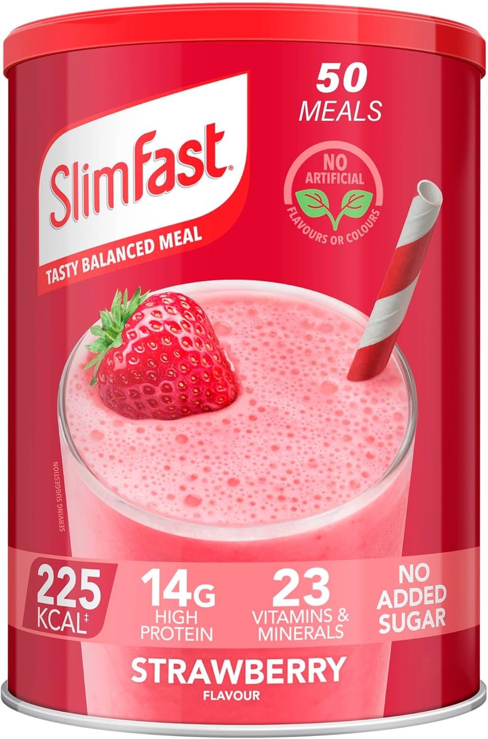 SlimFast Strawberry Meal Replacement Shake 1.825kg 50 Servings Weight Loss by Slim Fast