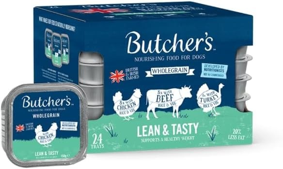 Butcher's Lean & Tasty Wet Dog Food Trays Meaty Variety 150g –Healthy Grain Free by Z Store