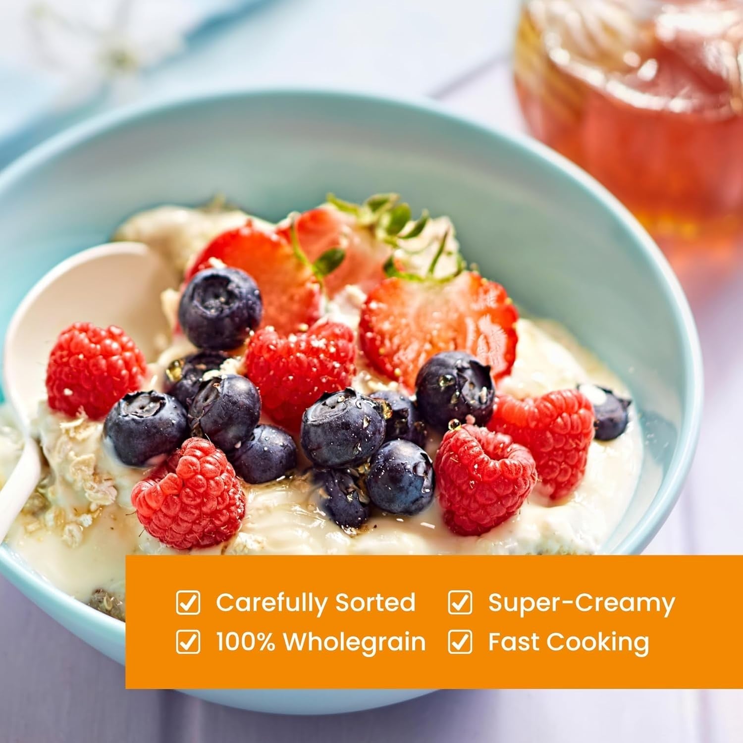 Mornflake Superfast Oats 8x1.25kg Wholegrain High Fibre Vegan Breakfast by Mornflake