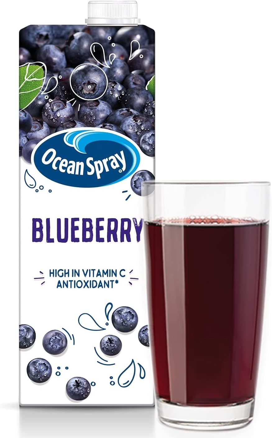 12 x 1 Litre Ocean Spray Blueberry Juice Drink – Refreshing Fruit Beverage by Ocean Spray