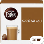 NESCAFÉ Dolce Gusto Café au Lait Coffee Pods 30 Capsules Medium Roast UK by NESCAFÉ