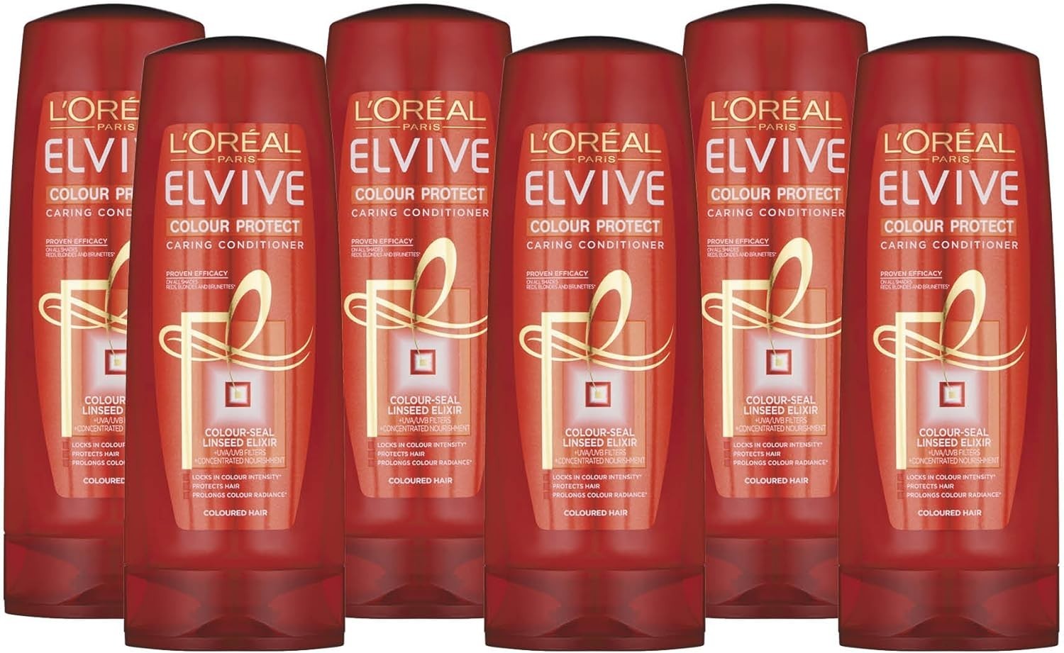 L'Oreal Elvive Colour Protect Conditioner 250ml x6 Shine & Nourishment by L'ORÉAL