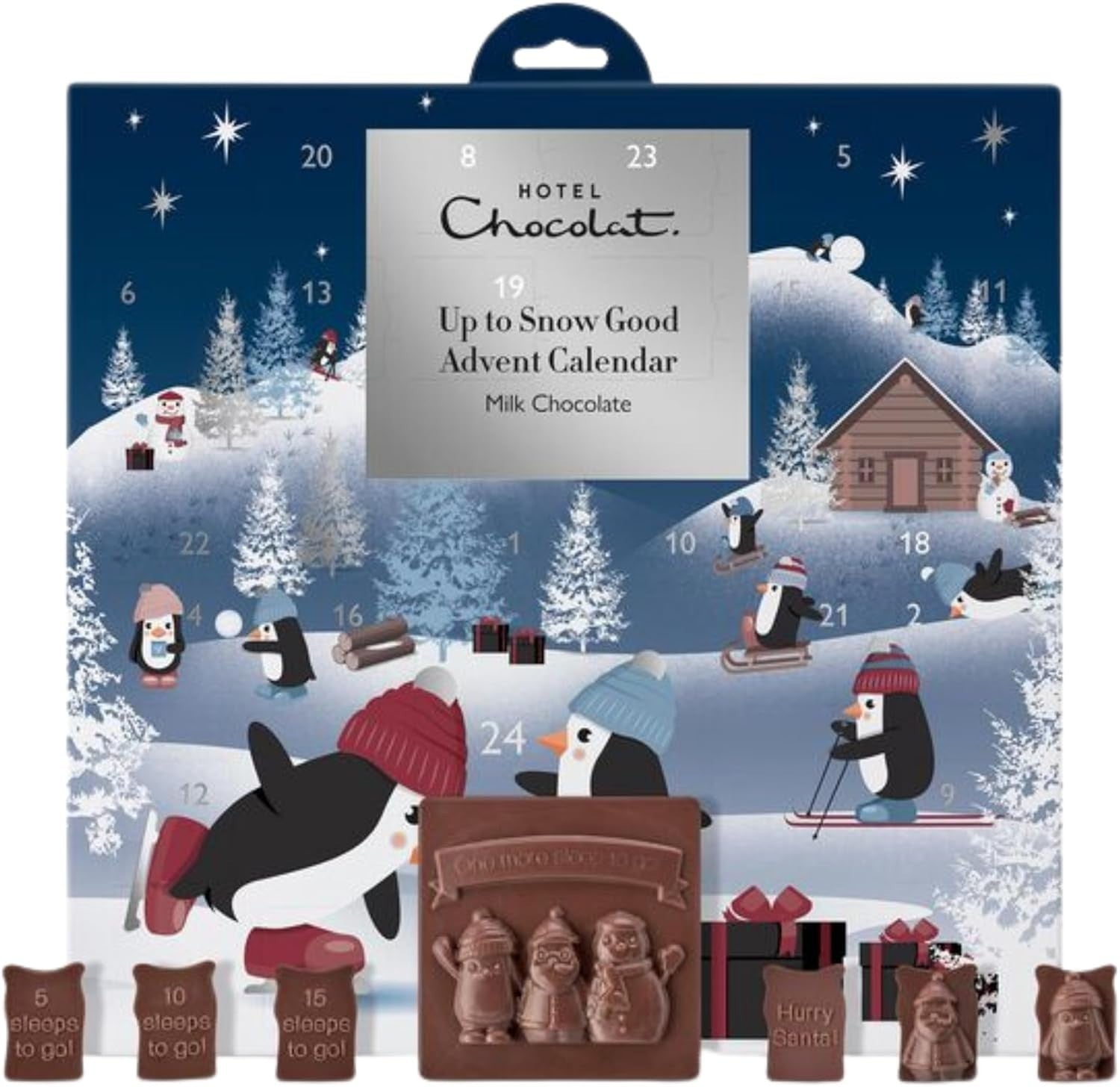 Hotel Chocolat Up to Snow Good Advent Calendar 100g Kids Christmas Chocolate by Hotel Chocolat