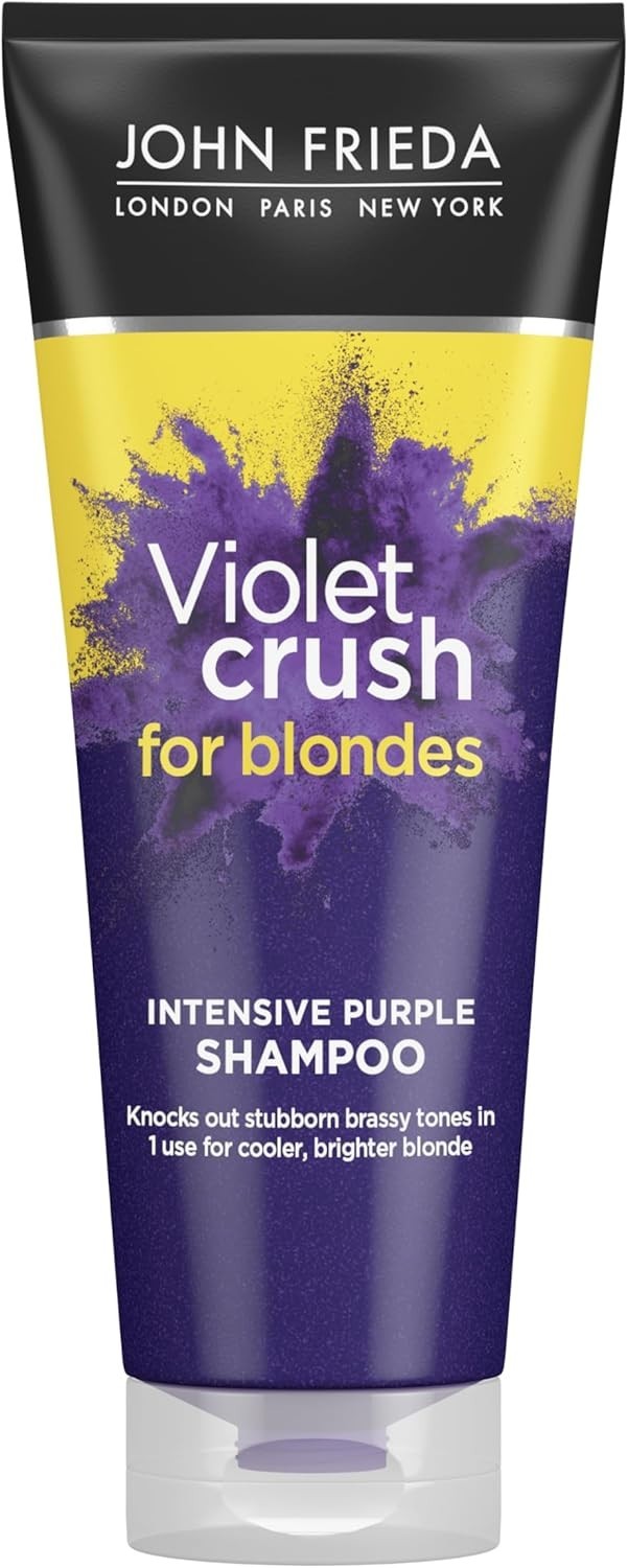 John Frieda Violet Crush Purple Shampoo 250ml Blonde Hair Anti-Brass Treatment by JOHN FRIEDA