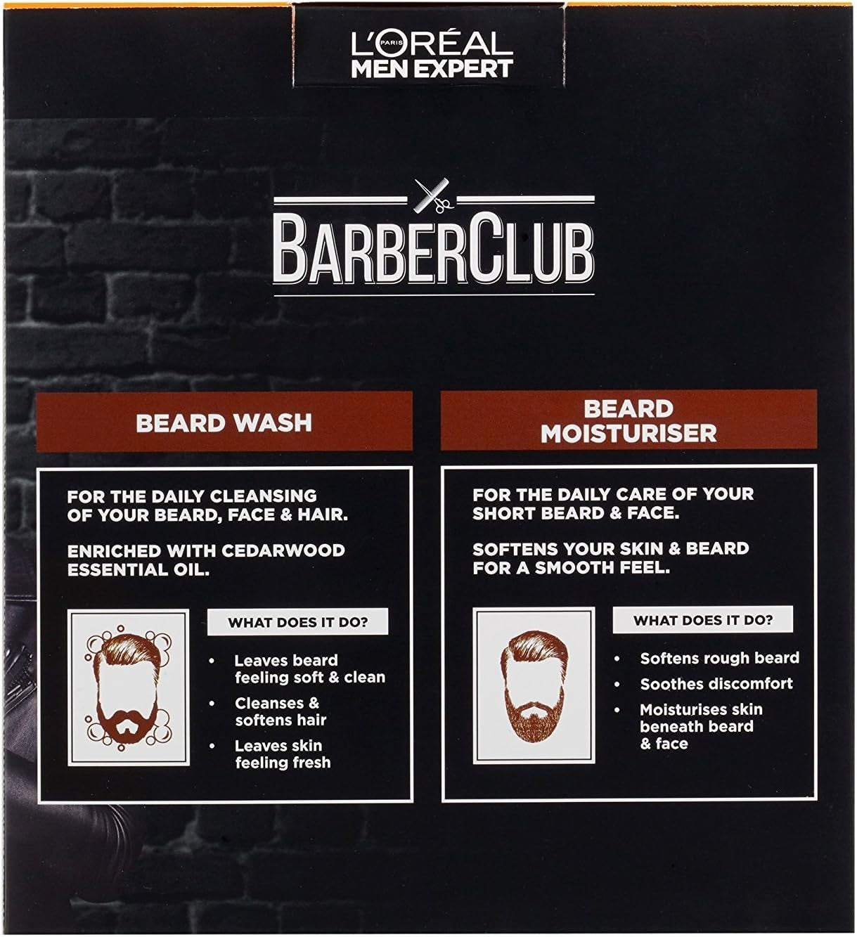L’Oreal Men Expert Barberclub Gift Set 2pc Cedarwood Oil & Wash for Short Hair by L'Oréal