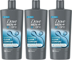 Dove Men+Care 3-in-1 Body Face Hair Wash 700ml x3 | Hydrating Clean Comfort by DOVE MEN + CARE