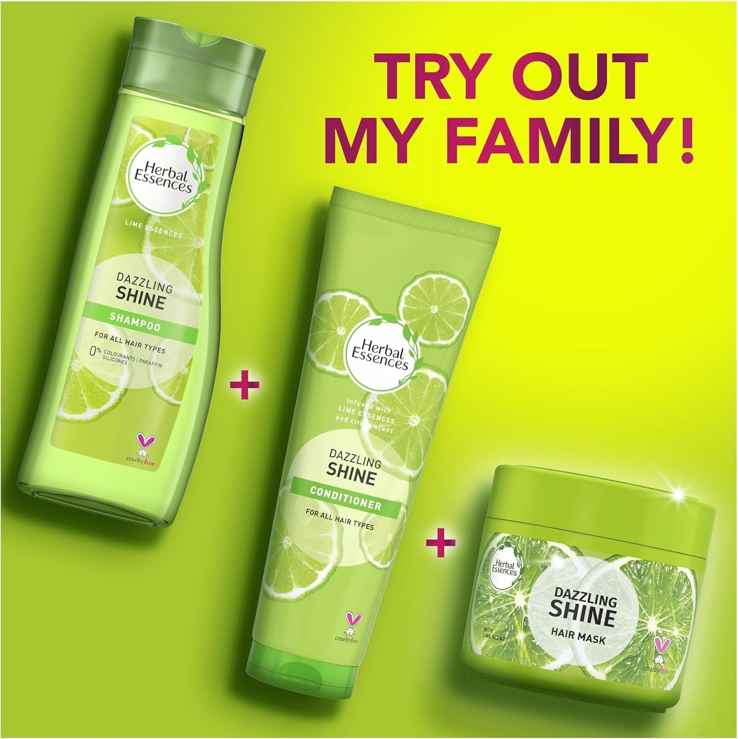 Herbal Essences Dazzling Shine Shampoo 400ml Pack of 6 For All Hair Types by Herbal Essences