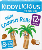 Kiddylicious Coconut Rolls 8x5 Packs | Healthy Snack for Kids 12+ Months by Kiddylicious