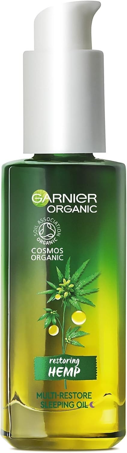 Garnier Organic Hemp Multi-Restore Night Sleeping Oil 30ml Sensitive Skin