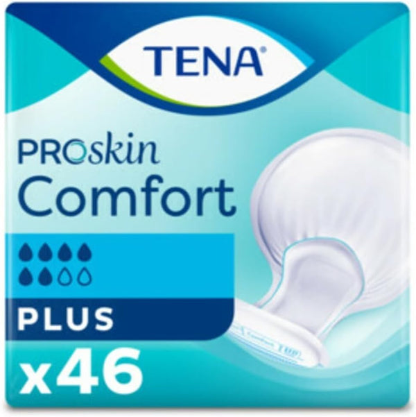 TENA ProSkin Comfort Plus Incontinence Pads 46 Pack Adult Disposable Extra