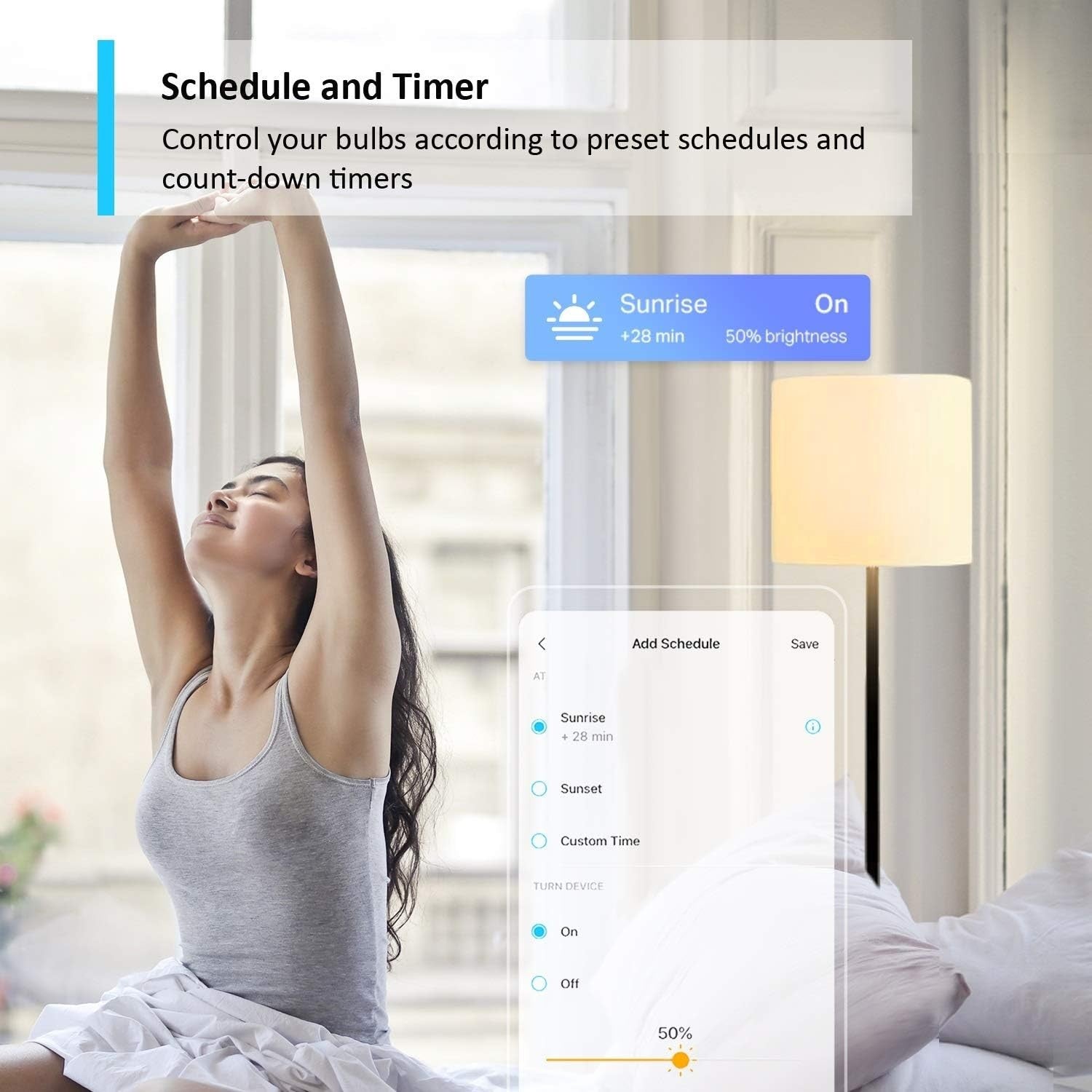 TP-Link Tapo Smart Wi-Fi LED Bulb B22 8.7W Dimmable Warm White 4-Pack Alexa by TP-LINK