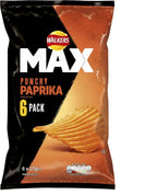 Walkers Max Paprika Crisps 6x27g Pack of 12 | Vegetarian Potato Snack UK by Walkers