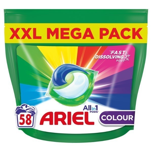 Ariel Colour Protect Pods For 58 Washes Stain Removal