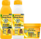 Garnier Banana Hair Food Set | Shampoo Conditioner Mask for Dry Damaged Hair by Garnier