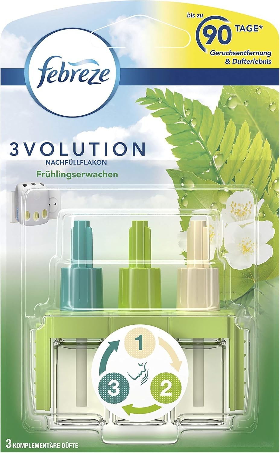 Febreze 3Volution Plug In Refill Rose Scent 20ml x3 Pack | Air Freshener by Febreze