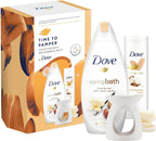 Dove Pamper Gift Set for Her Bath Soak & Lotion with Wax Burner & Melts 2pc by Dove