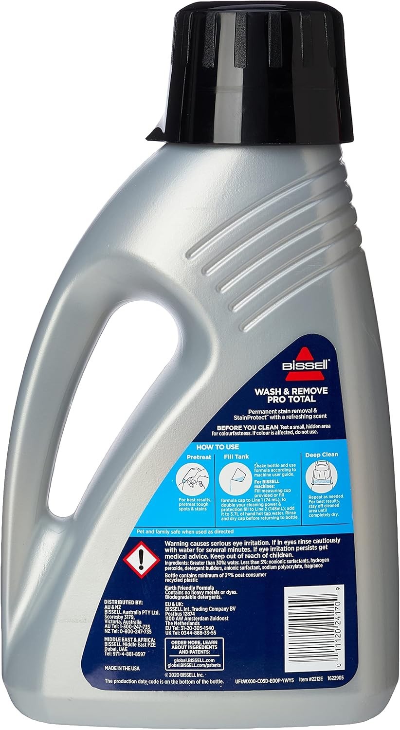 BISSELL Wash & Remove Pro Total 1.5L – Febreze, Oxy Boost, Stain Protect by BISSELL
