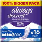 Always Discreet Pads Long Plus 32 Count | Women Incontinence Extra Absorbent by Always
