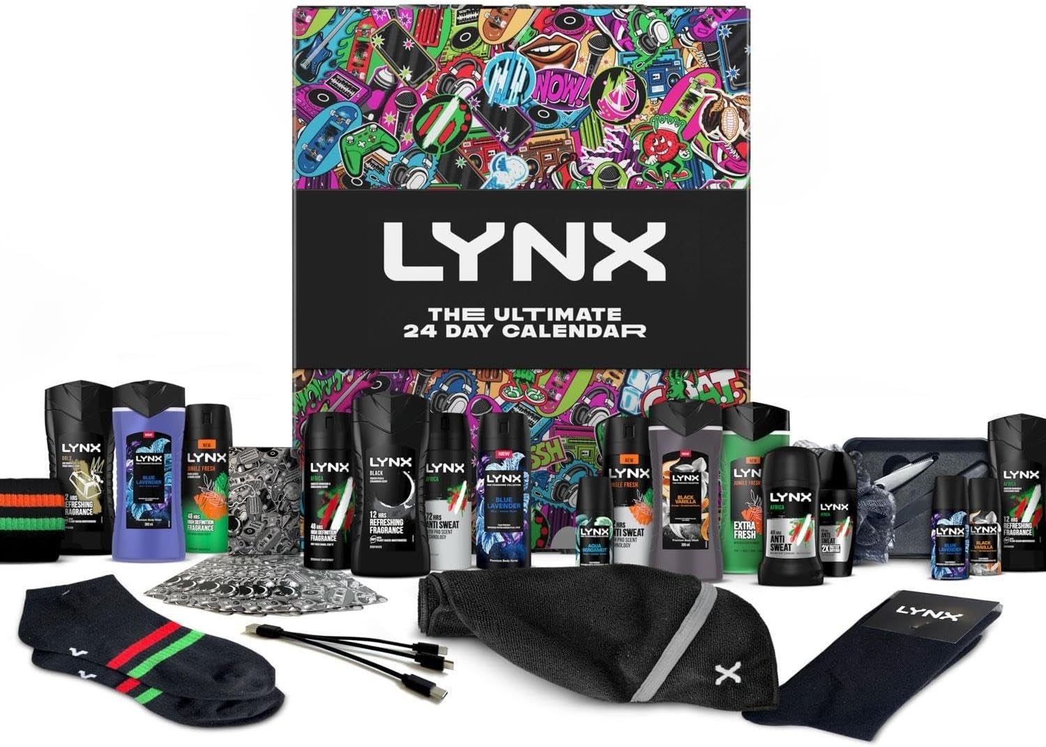 Lynx Ultimate 24-Day Christmas Calendar 2pk Body Wash Spray Deodorant Gift Set by Lynx