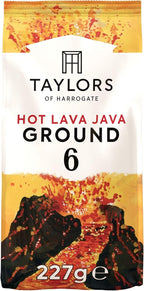 Taylors of Harrogate Hot Lava Java Ground Coffee 227g x6 Bags Dark Roast by Taylors of Harrogate