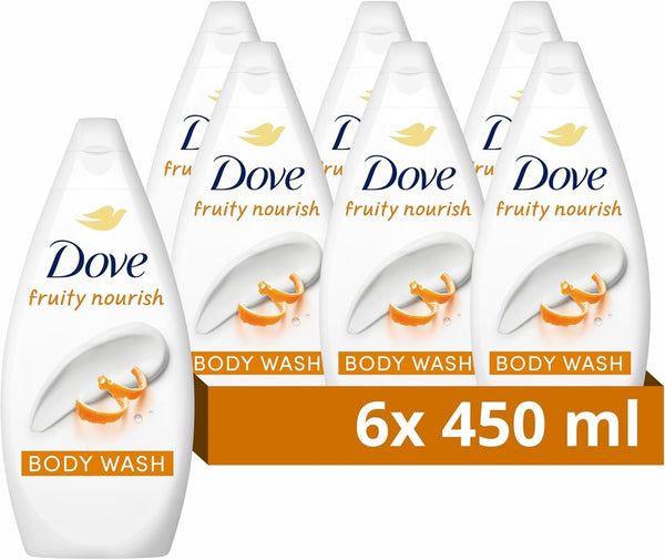 Dove Fruity Nourish Body Wash Passionfruit Lemonbalm 6 Pack