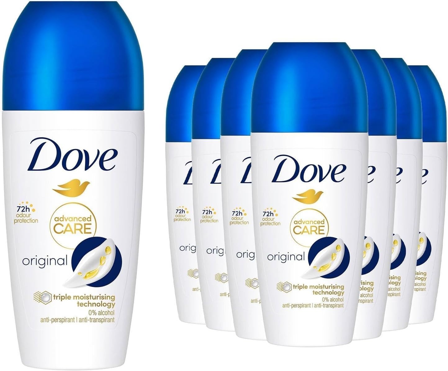 Dove Go Fresh Roll-On Deodorant 50ml x12 | 72H Odour Protection Women by Dove