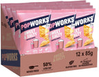 Popworks Sweet & Salty Popped Crisps 85g x12 Vegan Gluten-Free Snack by Popworks