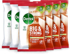 Antibacterial Cleaning Wipes 150 Count Heavy Duty Multi Surface 6 x 25 Pack by Dettol